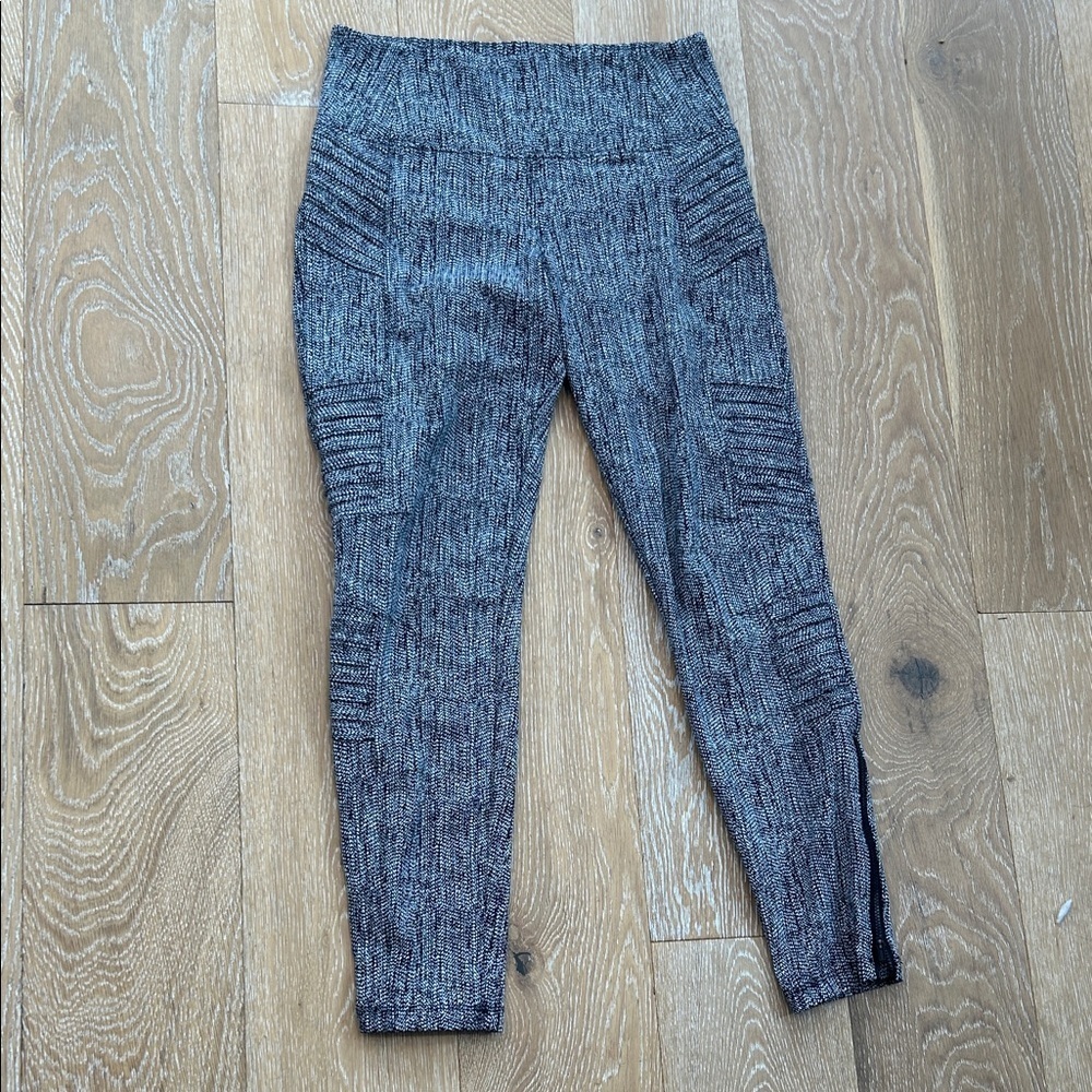 Athleta Delancey Textured Moto Tight - Picture 3 of 11